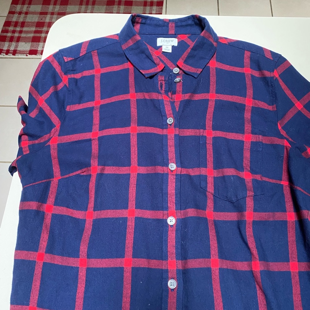 J. Crew women’s flannel shirt
